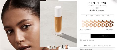 Fenty Beauty Foundation Screenshot — Vanessa Kingson