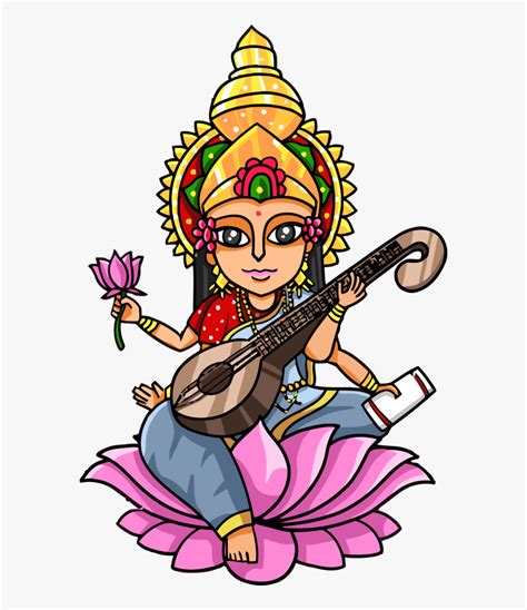 Maa Saraswati Drawing For Kids Quick and easy drawing instruction for beginners