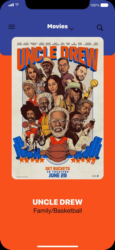 Uncle Drew Movie POSTER UI/UX on Behance