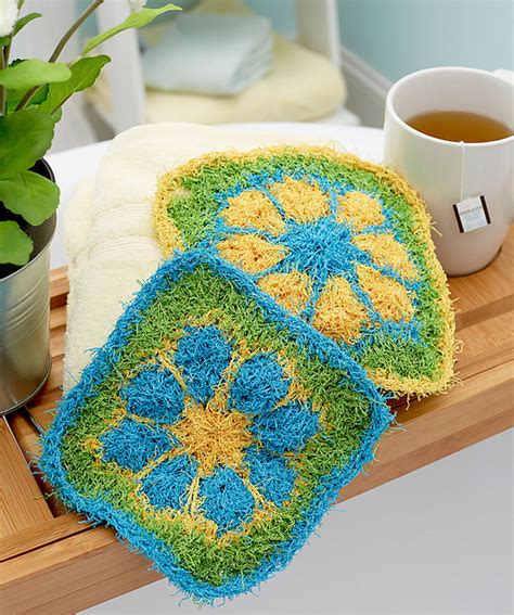 Ravelry: Tropical Flower Scrubby pattern by Carolyn Calderon