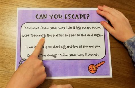 Free Printable Escape Room For Kids
