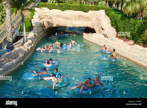 The River Ride At The Aquaventure Waterpark The Atlantis Hotel The Stock Photo: 74890207 - Alamy
