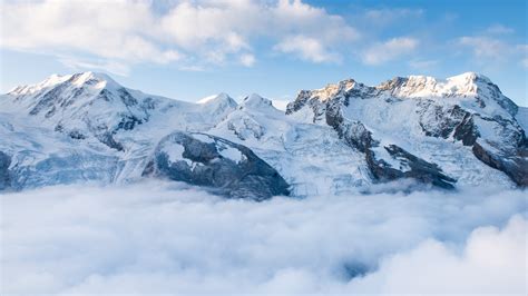 🔥 Download Snow Mountains Wallpaper Posted By Sarah Sellers by @robertg32 | Mountains Over Cloud ...