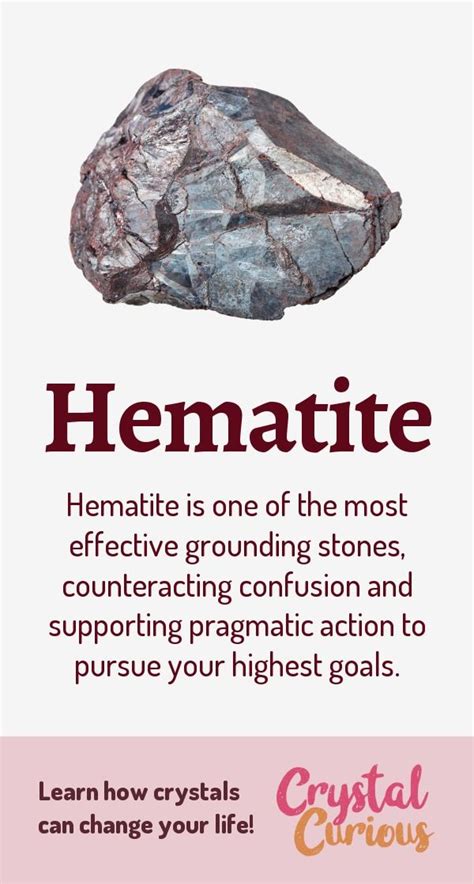 Hematite Healing Properties & Benefits | Hematite healing, Hematite ...