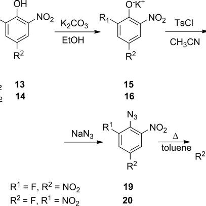 Scheme 5. Competitive formation of azide vs. phenolate ion. | Download Scientific Diagram