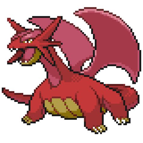 Custom Salamence Shiny Sprite by Breathingoxygen on DeviantArt