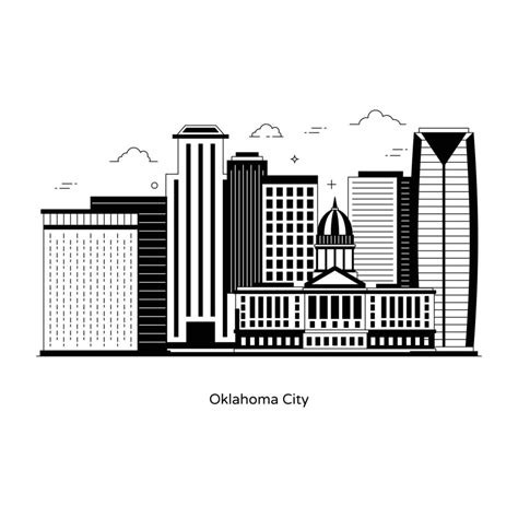 Oklahoma City Landmark 2788182 Vector Art at Vecteezy