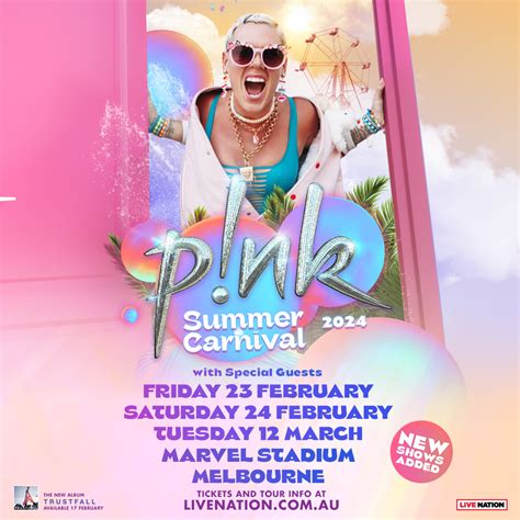 P!NK’S massive Summer carnival is expanding with a third show at Marvel ...