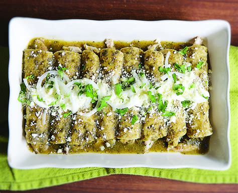 Rick BaylessRoasted Tomatillo Enchiladas - Rick Bayless