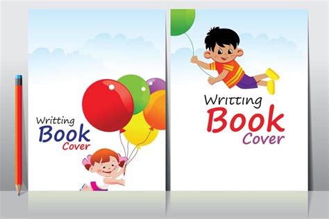 School Writing book cover design 16529333 Vector Art at Vecteezy