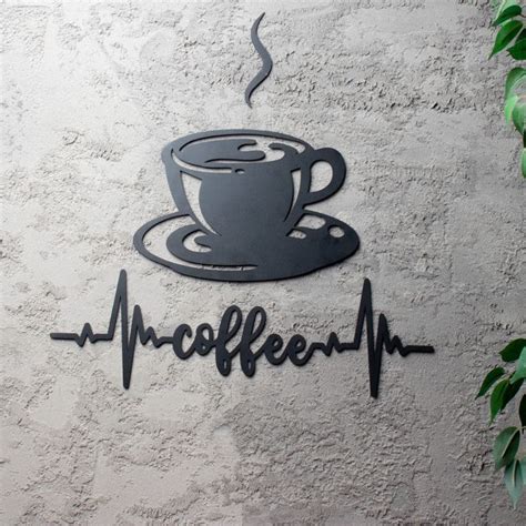 Coffee Cup Metal Wall Art