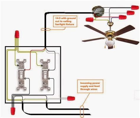 Ceiling Fan 3 Way Switch Wiring