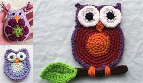 Owl Applique Free Crochet Patterns