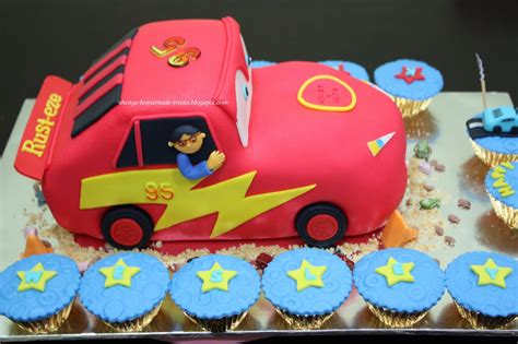 Sheny's Homemade Treats: Lightning McQueen Car Cake