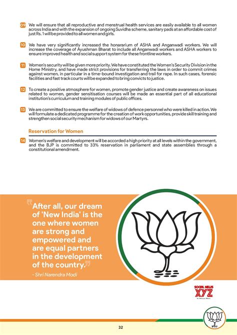 BJP Manifesto For Elections 2019 In English Gallery And PDF - Social ...