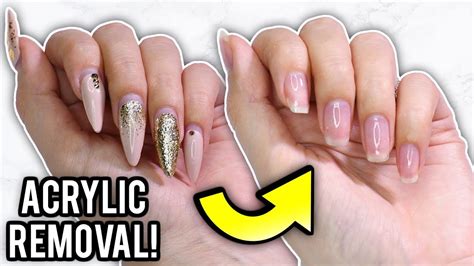 Remove Acrylic Nails At Home: Step By Step How-To Tutorial - YouTube