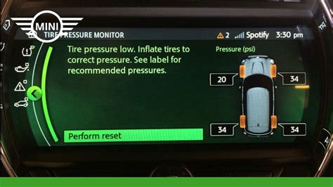 Mini Cooper Tyre Pressure Warning Light Reset 2017 | Shelly Lighting