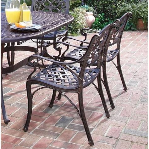 7 Piece Metal Patio Dining Set in Bronze - 5555-3358