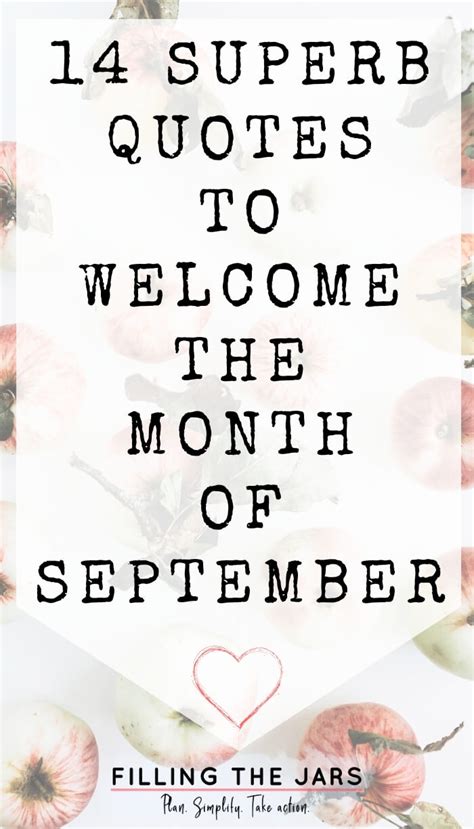 September Quotes: 14 Happy and Poetic Quotes to Welcome the Month | Filling the Jars