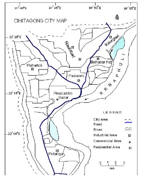 Map of Chittagong city | Download Scientific Diagram