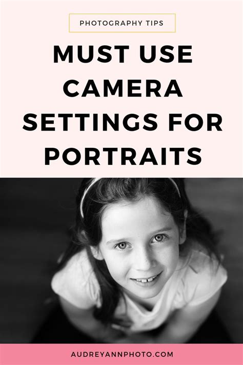 Must Use Camera Settings for Portraits | Camera settings, Portrait photography tips, Photography ...