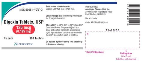 Product Images Digoxin Photos - Packaging, Labels & Appearance