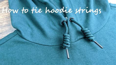 How to tie hoodie strings #SimpleAndEasy - YouTube