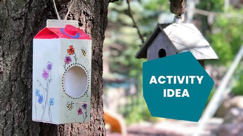 Milk Carton Bird Feeder - Minnesota Children's Museum