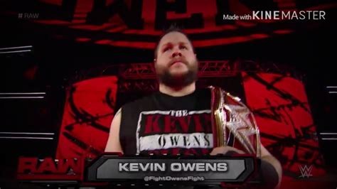 Kevin Owens Universal Champion Entrance - Raw 11/7/16 - YouTube