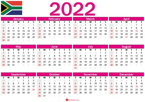 Public Holidays 2022 Calendar South Africa - 2023 Printable Calendar