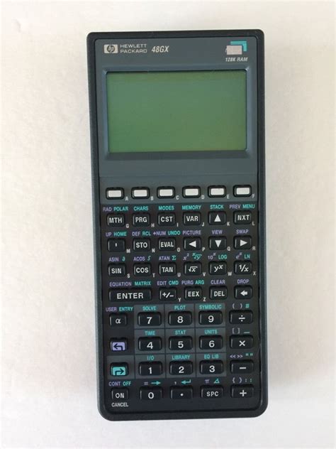 HP 48GX Hewlett Packard Calculator HP-48GX Calculator Only | Vintage calculator, Graphing ...