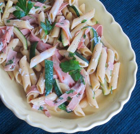 Penne Zucchini and Mortadella Salad – My Favourite Pastime