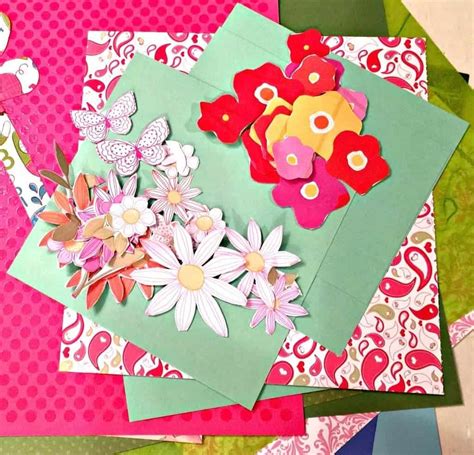 Mother's Day Paper Flower Craft Step by Step Tutorial with Pictures ...