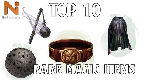 Top 10 D&D 5e Rare Magic Items | Nerd Immersion - YouTube