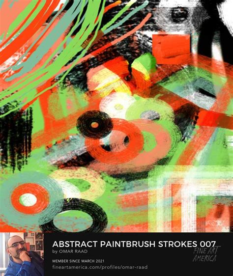 Abstract Paintbrush Strokes 007 by Omar Raad in 2023 | Abstract digital art, Abstract, Framed ...