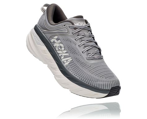 Hoka Mens Bondi 7- Wild Dove/ Dark Shadow- X-WIDE Width | Cleary's ...