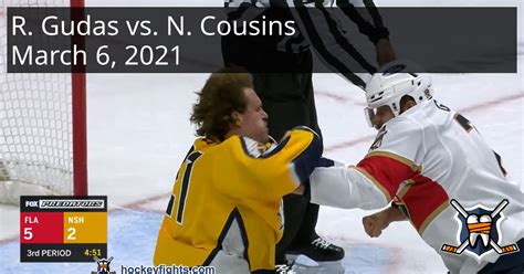 Radko Gudas vs. Nick Cousins, March 6, 2021 - Florida Panthers vs ...