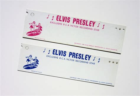 Vintage Unused Elvis Presley Charm Bracelet Display Cards | Etsy