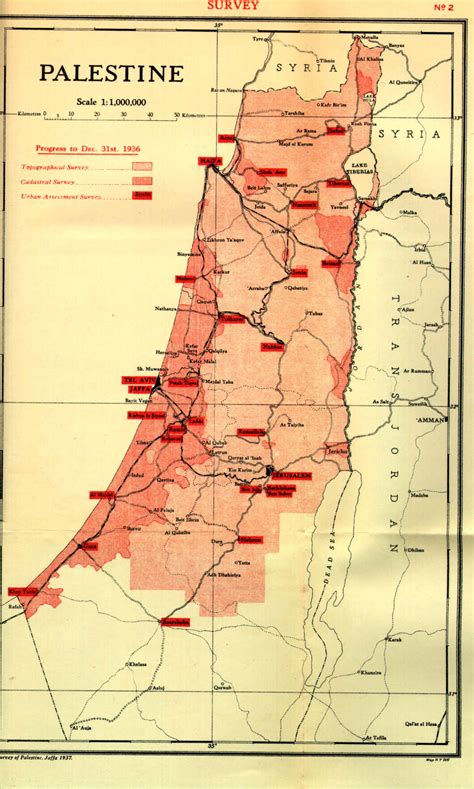 Survey Map of Palestine, 1937