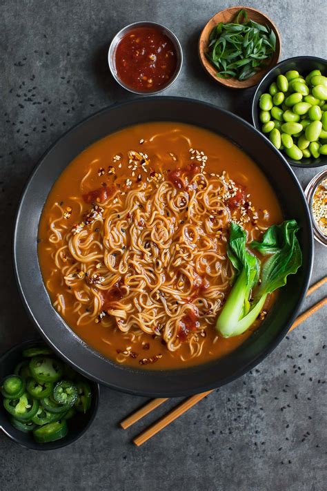 Spicy Vegetarian Ramen Recipe - Peas and Crayons