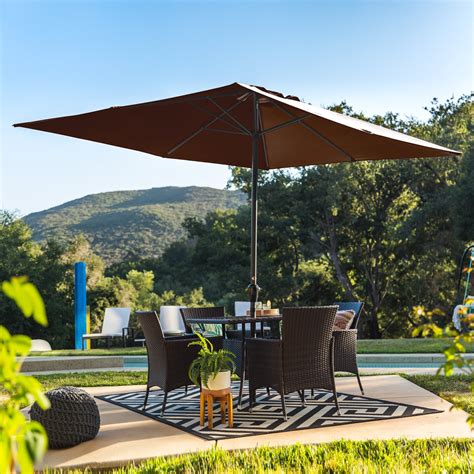 Best Choice Products 8x11ft Rectangular Patio Umbrella w/ Crank, Fade ...