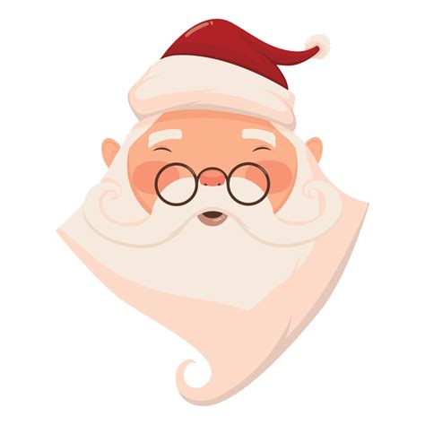 santa claus wearing eyeglasses 13907944 Vector Art at Vecteezy