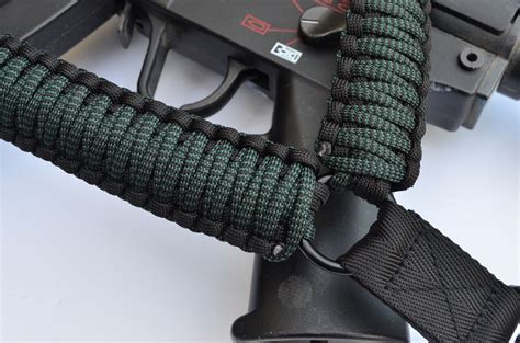 Tactical 550 Paracord Sling Single Point Quick Detach BLACK MELLON ...