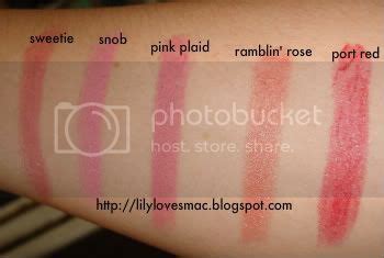 MAC Lipstick Swatches