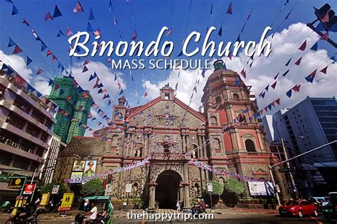 BINONDO CHURCH MASS SCHEDULE | The Happy Trip