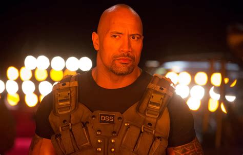 Wallpaper night, lights, action, Dwayne Johnson, vest, Dwayne Johnson ...