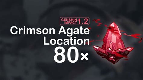 All 80 Crimson Agate Location | Genshin Impact UPDATED BEST ROUTE - YouTube