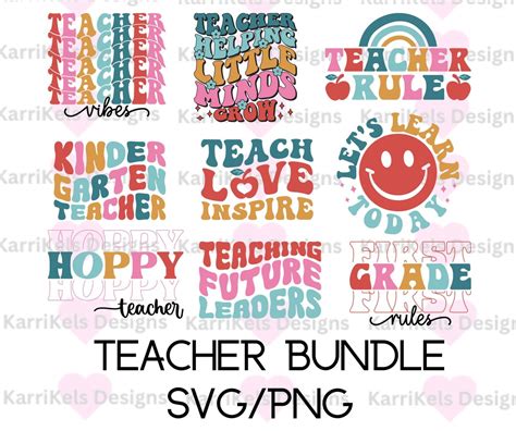 Teacher Appreciation Bundle SVG - Etsy