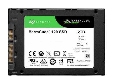 Seagate Barracuda 120 SSD 2TB Internal Solid State Drive - 2.5 Inch SATA 6GB/s for Computer ...