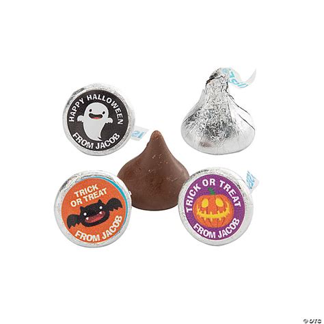 Personalized Halloween Hershey’s® Kisses® Stickers - 60 Pc. | Oriental ...